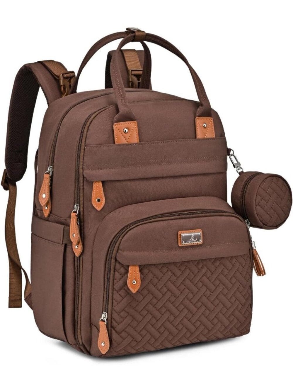 Multi-Functional Water-Resistant Diaper Bag Backpack with Changing Pad